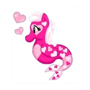 Pink Heart Hippocamp Seapony